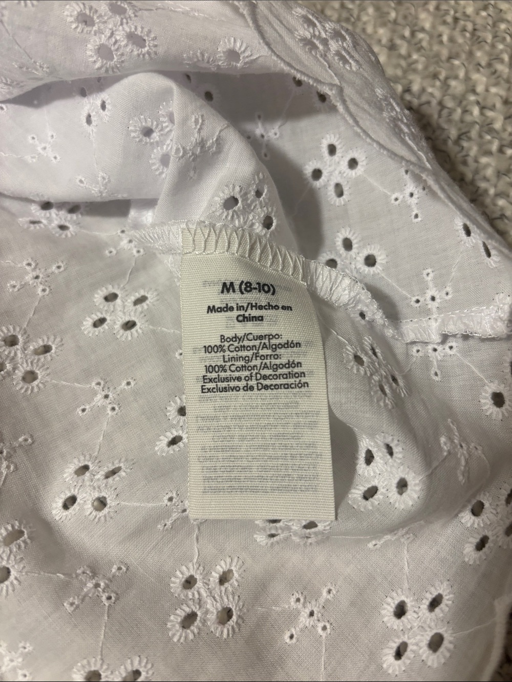 White Eyelet Lace Camisole - Picture 6 of 9